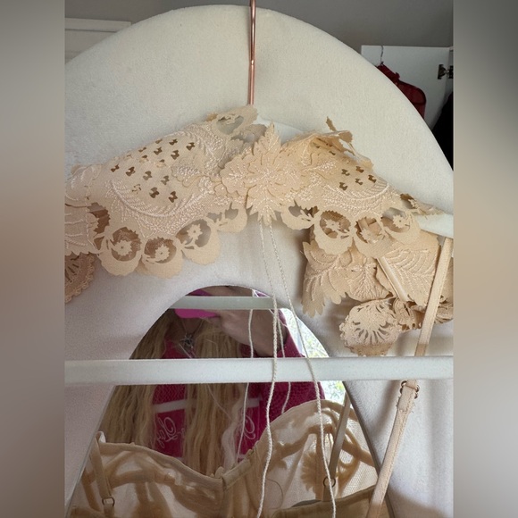 Zimmerman rebellion corset , beige Cream Lace Dress size 2 medium - Picture 3 of 10